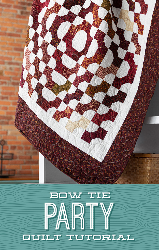 The Bow Tie Party Quilt from Missouri Star Quilt Co. Watch the free quilt tutorial today. 