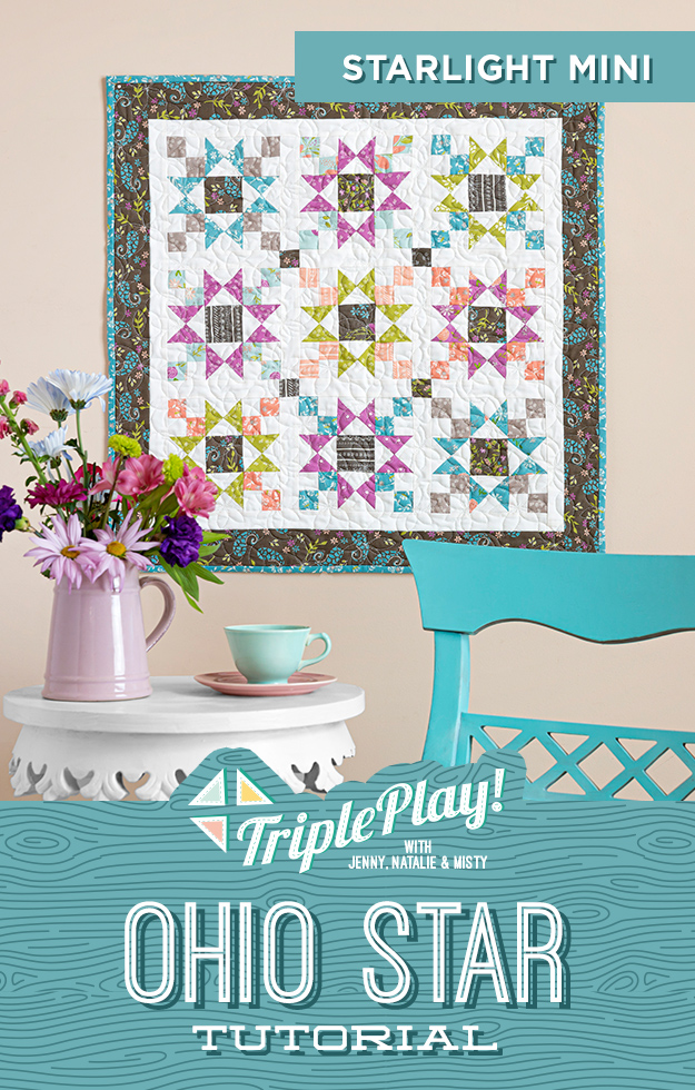 The Starlight Mini Quilt from Missouri Star Quilt Co. Watch the free quilt tutorial today. 