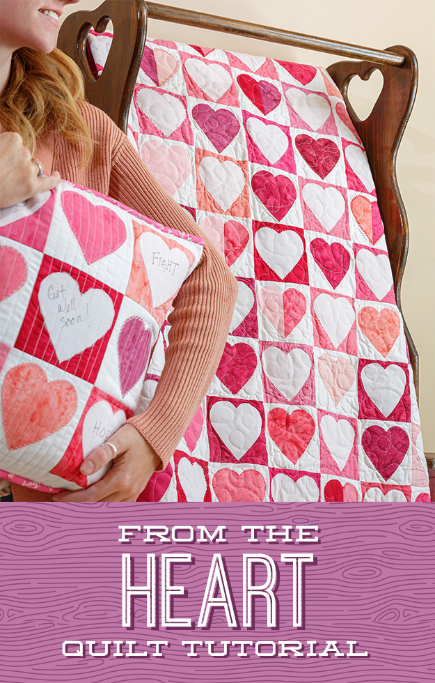 The From the Heart Quilt from Missouri Star Quilt Co. Watch the free quilt tutorial today. 