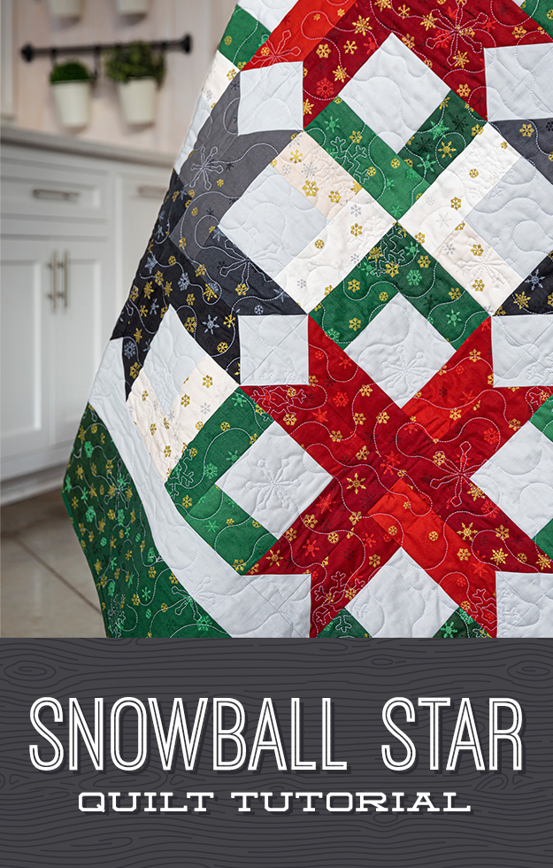 The Snowball Star Quilt from Missouri Star Quilt Co. Watch the free quilt tutorial today. 