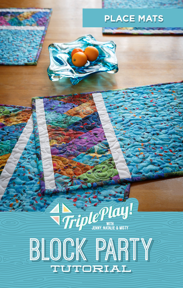 The Half-Hexi Braid Place Mat from Missouri Star Quilt Co. Watch the free quilt tutorial today. 