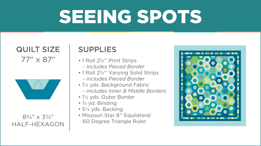 The Seeing Spots Quilt from Missouri Star Quilt Co. Watch the free quilt tutorial today. 