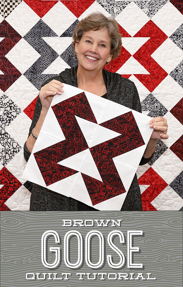 The Brown Goose Quilt from Missouri Star Quilt Co.