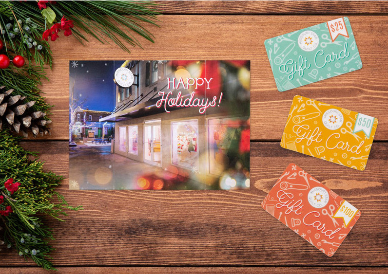 The Missouri Star Gift Card and holiday gift card holder.