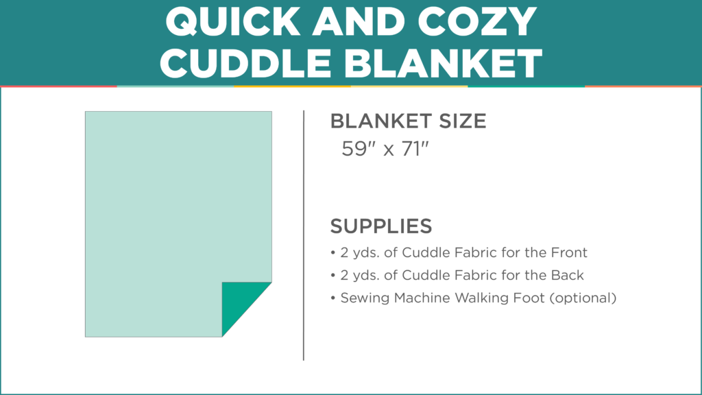 The Quick and Cozy Cuddle Throw Blanket from Missouri Star Quilt Co.