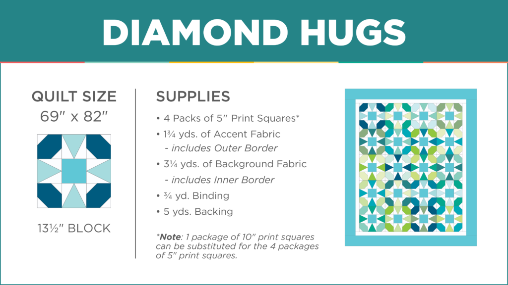 The Diamond Hugs quilt from Missouri Star Quilt Co.