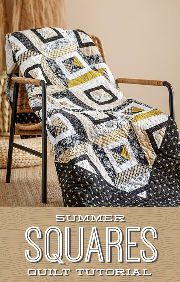 Summer Squares Quilt for the Missouri Star Quilt Company.