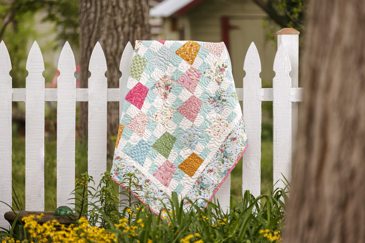 Triple Play! Tumbler Quilt Missouri Star Blog