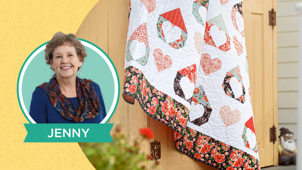 You Gnome I love you quilt tutorial by Jenny Doan of the Missouri Star Quilt Company.