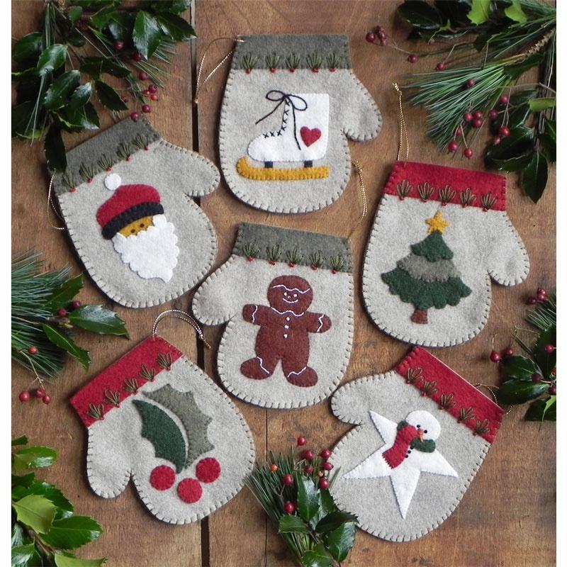 The Warm Hands Ornaments Kit by Rachel Pellman for Rachel's of Greenfield.
