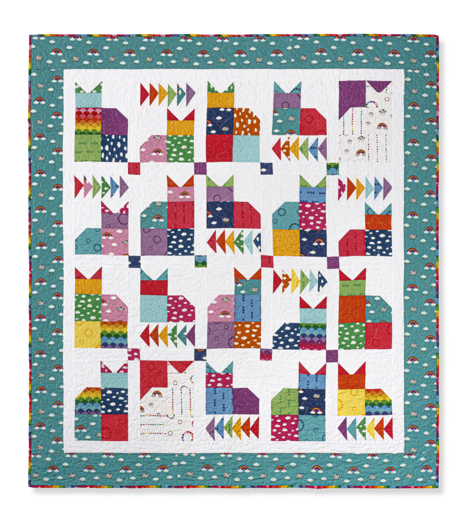 Calico Cats  Quilt by Natalie Doan of Missouri Star Quilt Company. 