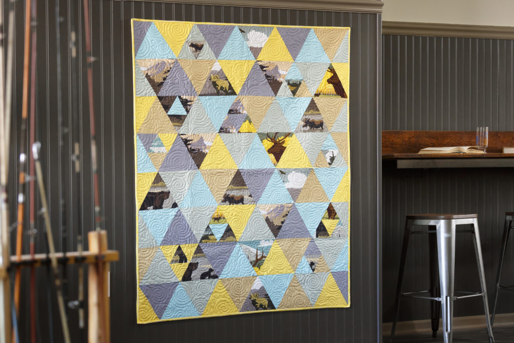 Triple Play! 60 Degree Triangle quilts including Mountain Magic for Missouri Star Quilt Co.