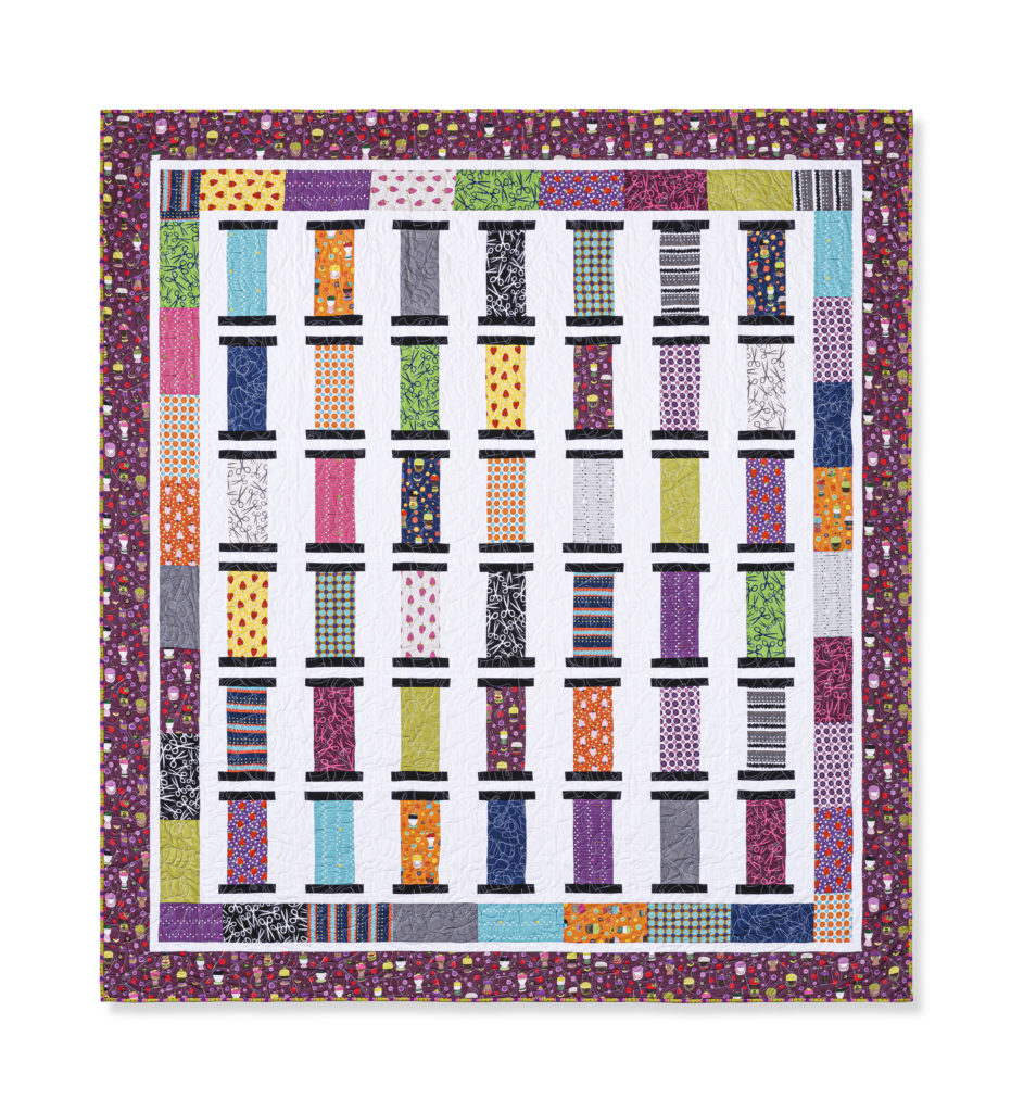 Big Spools Quilt by Jenny Doan of the Missouri Star Quilt Company.